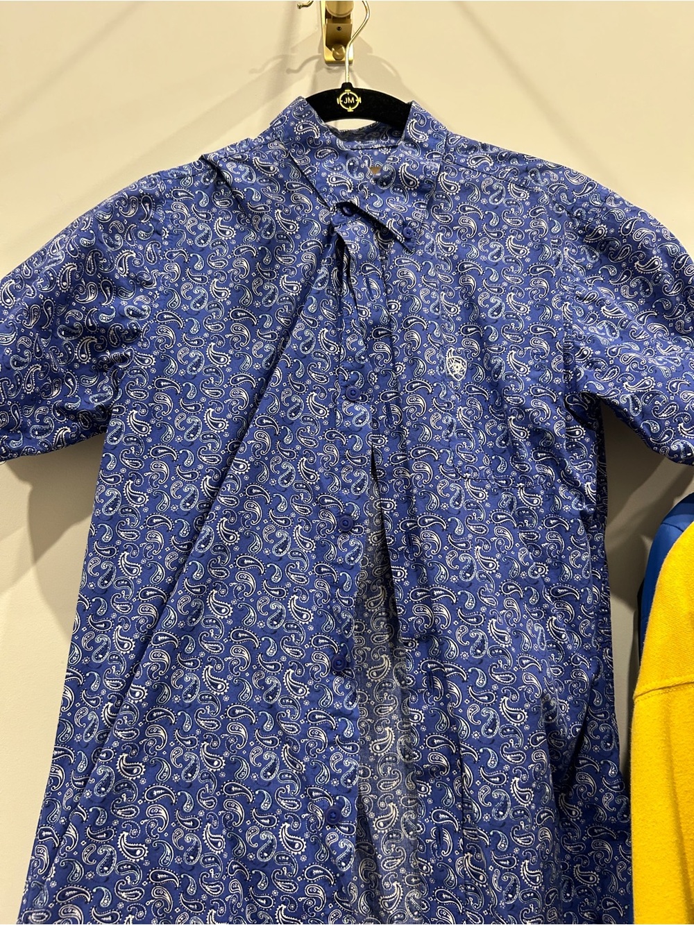 Ariat Blue Paisley Short-Sleeve Button-Down Shirt